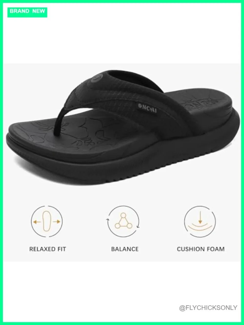 Women's Orthotic Cushion Flip Flops with Arch Support Platform Sandals